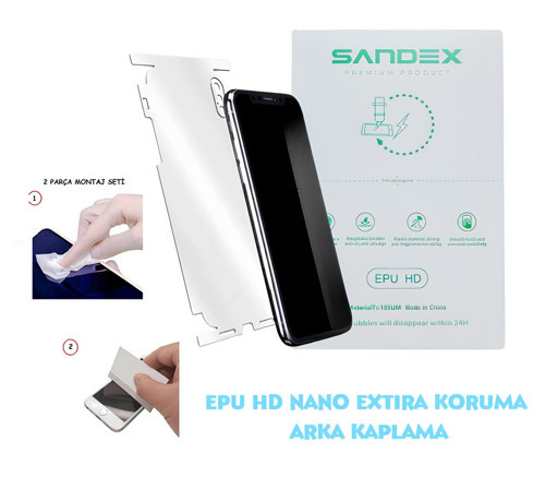 Xiaomi Mİ 9T PRO Uyumlu NANO Full Arka Kaplama Esnek ULTRA İnce - SANDEX - EPU HD