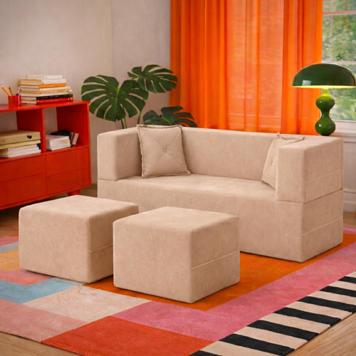 Loop Katlanır Yatak Olabilen Çok Amaçlı Çift Kişilik Koltuk