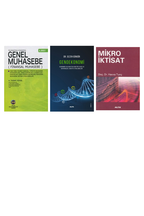 Genel Muhasebe... +2 Adet Ekonomi Kitabı