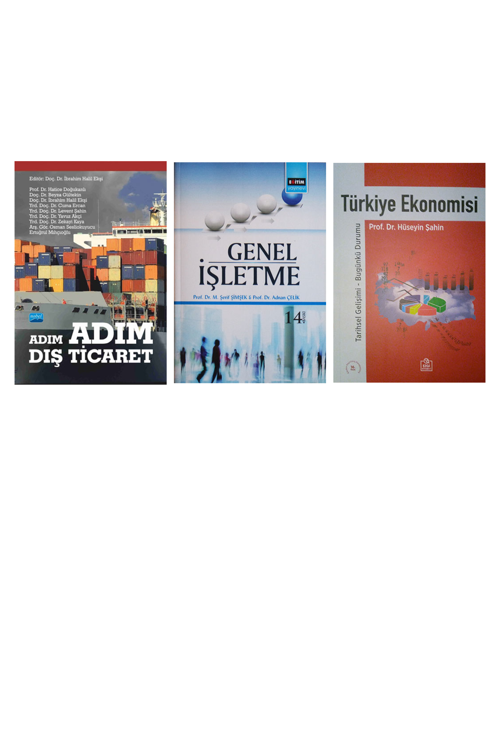 Adım Adım Dış Ticaret... +2 Adet Ekonomi Kitabı