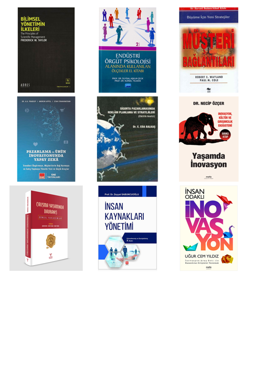 Bilimsel Yönetimin İlkeleri... +8 Adet İş Dünyası Kitabı