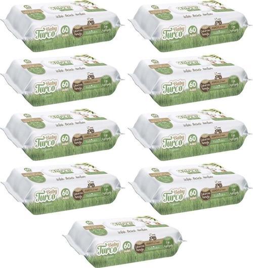 Islak Havlu Mendil Yenidoğan 60 Yaprak Doğadan 9 Lu Set (3Pk*3) 540 Yaprak Pls Kapaklı