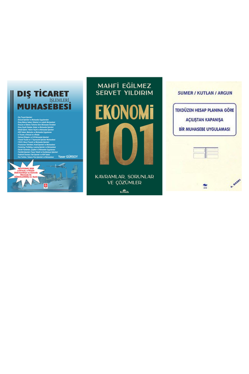Dış Ticaret İşlemleri Muhasebesi... +2 Adet Ekonomi Kitabı