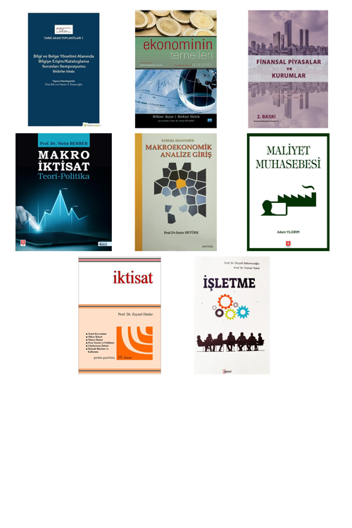Bilgi Ve Belge Yönetimi Alanında Bilgiye Eriş... +7 Adet Ekonomi Kitabı