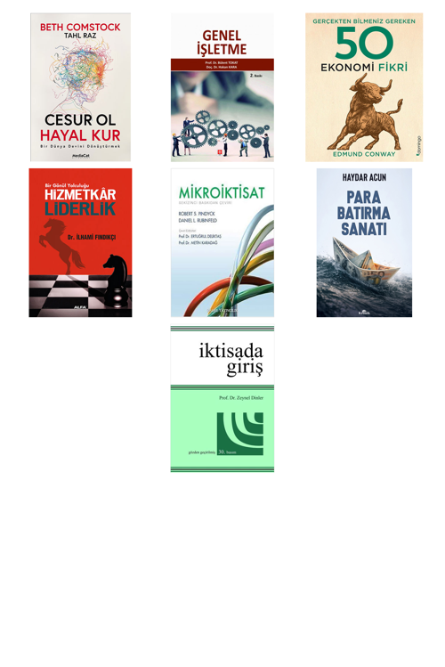 Cesur Ol Hayal Kur... +6 Adet Ekonomi Kitabı