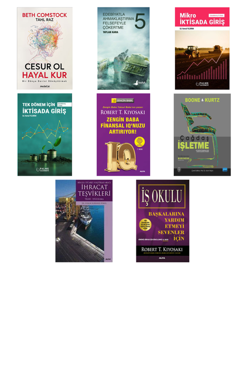 Cesur Ol Hayal Kur... +7 Adet Ekonomi Kitabı
