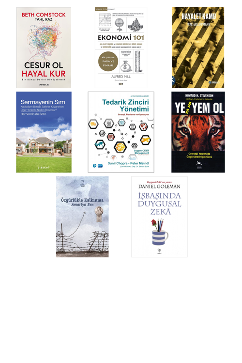 Cesur Ol Hayal Kur... +7 Adet Ekonomi Kitabı