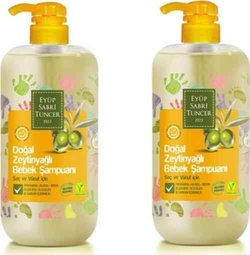 Doğal Zeytinyağlı Bebek Şampuanı 600 Ml X 2 Adet