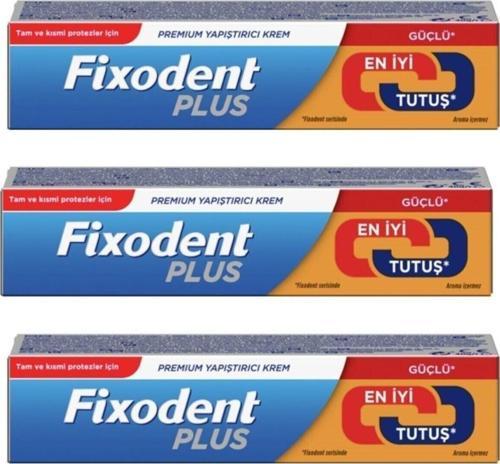 Fıxodent Plus 40 G Diş Protez Yapıştırıcı Krem 3'Lü Paket