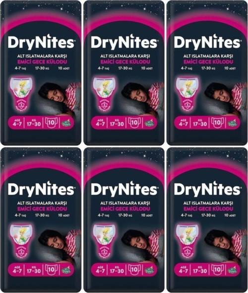 Drynites Kız Gece Emici Külodu 4-7 Yaş 60 Adet