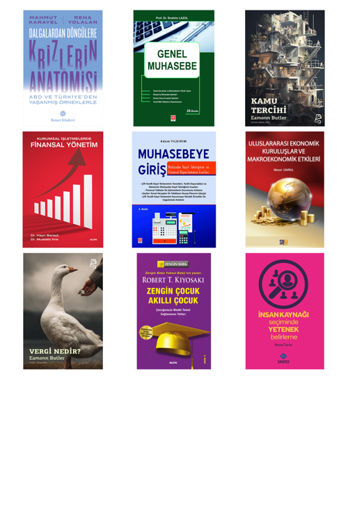 Dalgalardan Döngülere Krizlerin Anatomisi... +8 Adet Ekonomi Kitabı