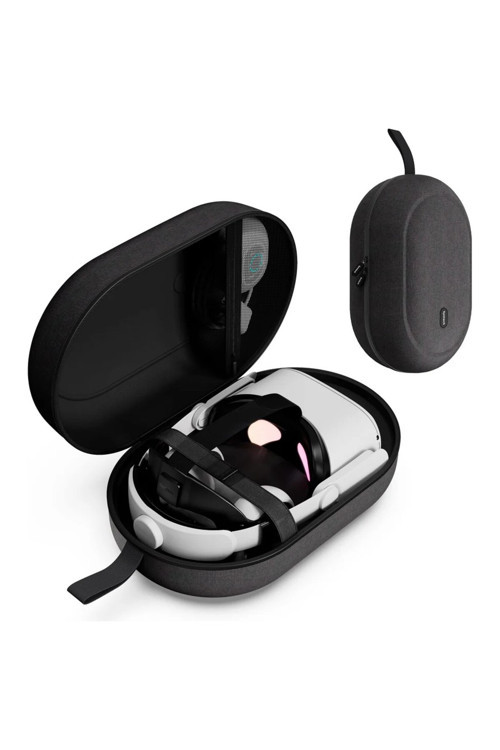 Large Sert Taşıma Çantası Meta Quest 3s/3/Oculus 2/Pico 4 Uyumlu SİYAH M42-BL