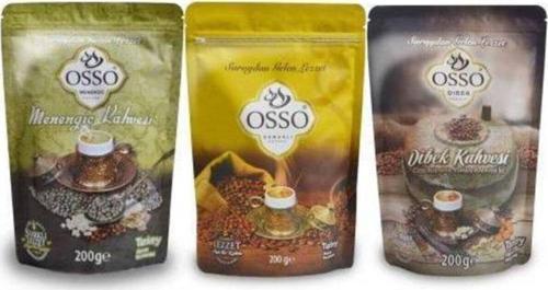 3'Lü Paket (Dibek,Menengiç,Osmanlı) Kahve 200 Gr.