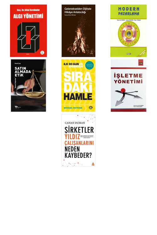 Algı Yönetimi... +6 Adet İş Dünyası Kitabı
