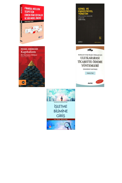 Finansal Krizlerin Tespiti İçin Erken Uyarı S... +4 Adet Ekonomi Kitabı