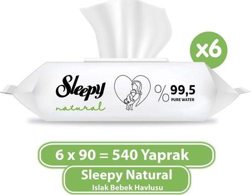 Natural Islak Bebek Havlusu 6X90 (540 Yaprak)