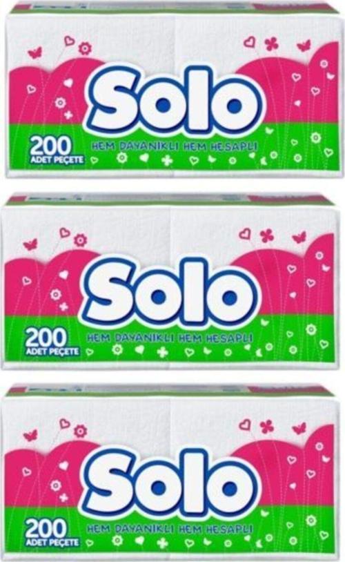 Peçete 200 Yaprak X 3 Paket