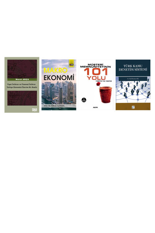 Fiyat İstikrarı Ve Finansal İstikrar - Türkiy... +3 Adet Ekonomi Kitabı