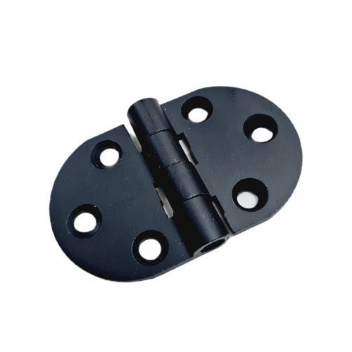 Alüminyum Oval Menteşe Siyah | Ölçü 4 cm / 68 mm | 5 Adet