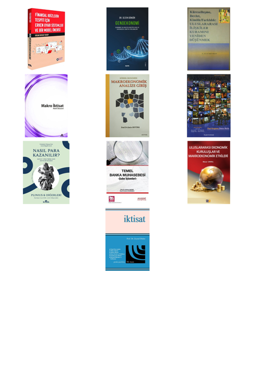 Finansal Krizlerin Tespiti İçin Erken Uyarı S... +9 Adet Ekonomi Kitabı