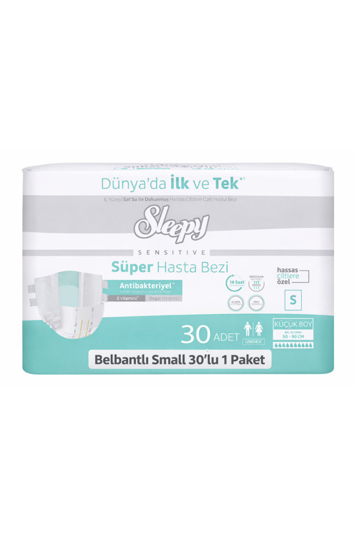 Belbantlı Hasta Bezi Small S Beden 30'lu Paket Yetişkin Hasta Bezi