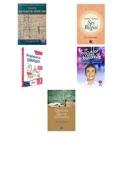 Liselerde Matematik Öğretimi... +4 Adet Eğitim Kitabı