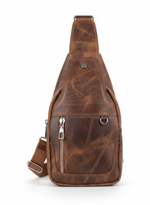 Bold Bag Crazy Taba Çapraz Hakiki Deri Çanta