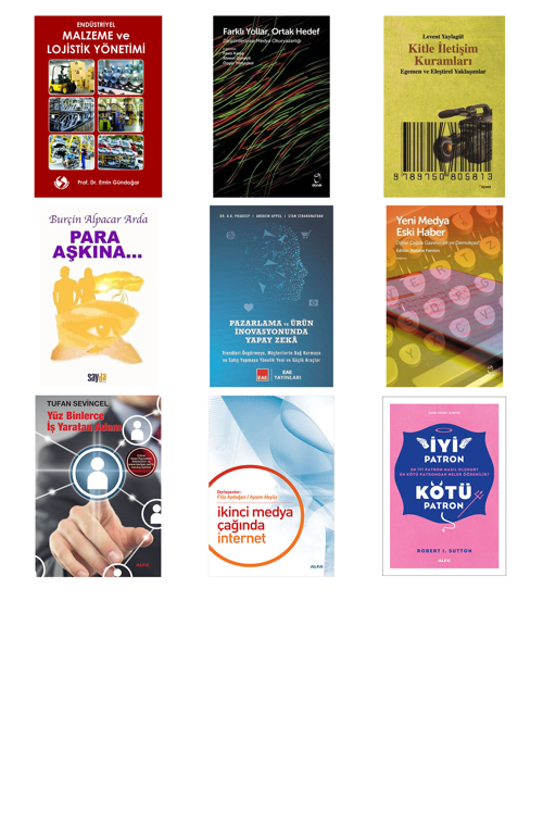 Endüstriyel Malzeme Ve Lojistik Yönetimi... +8 Adet İş Dünyası Kitabı
