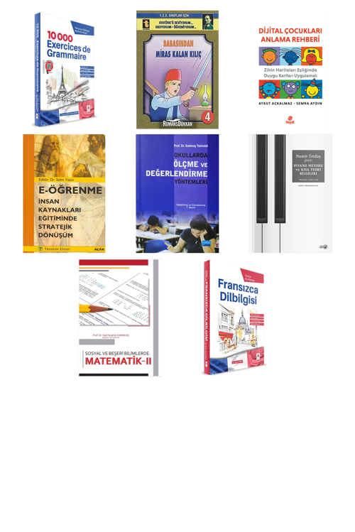 10 000 Exercices De Grammaire - Fransızca Dil... +7 Adet Eğitim Kitabı