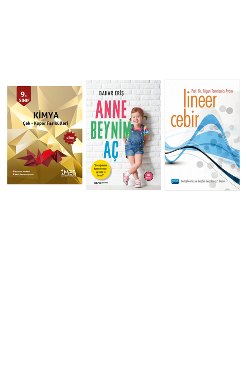 9. Sınıf Kimya - Çek Kopar Fasikülleri 4 Eta... +2 Adet Eğitim Kitabı