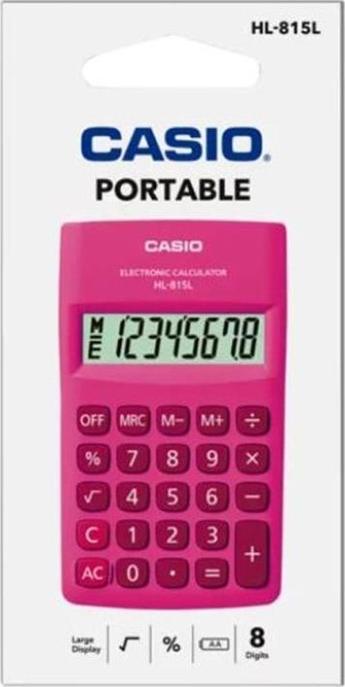 HL-815L-PK 8 Hane Pembe Cep Tipi Hesap Makinesi