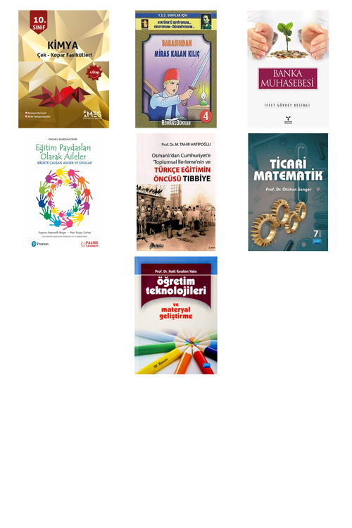 10. Sınıf Kimya Çek - Kopar Fasikülleri 4 Eta... +6 Adet Eğitim Kitabı
