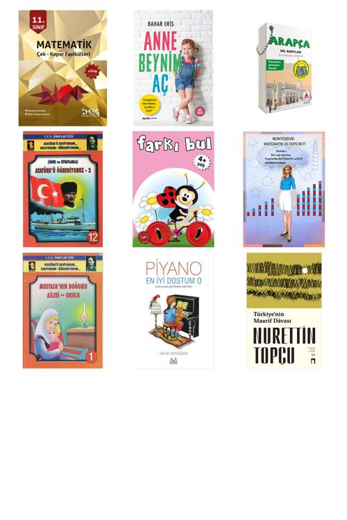 11. Sınıf Matematik Çek - Kopar Fasikülleri 4... +8 Adet Eğitim Kitabı