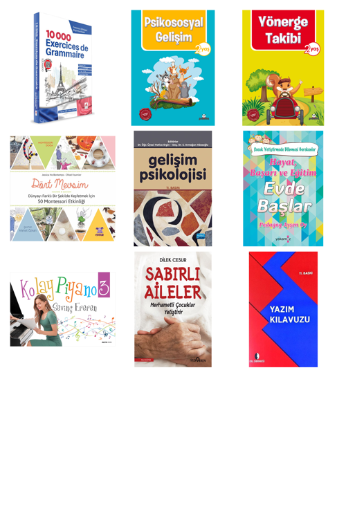 10 000 Exercices De Grammaire - Fransızca Dil... +8 Adet Eğitim Kitabı