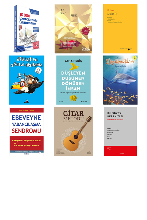 10 000 Exercices De Grammaire - Fransızca Dil... +8 Adet Eğitim Kitabı