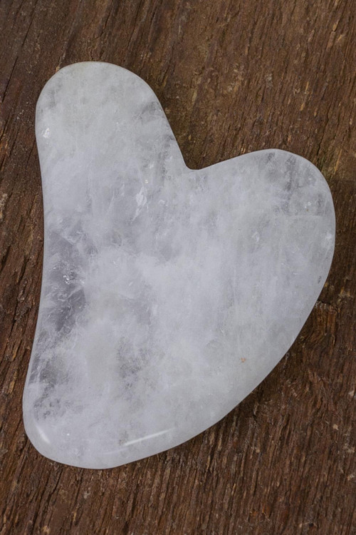 Kristal Kuvars Taşı Gua Sha Masaj Aleti