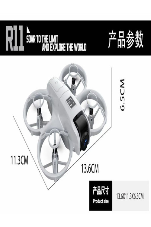 R11 MİNİ DRONE CİFT BATARYALI ELLE KONTROLLU KULAKLIK VE AKILLI BİLEKLİK HEDİYELİ