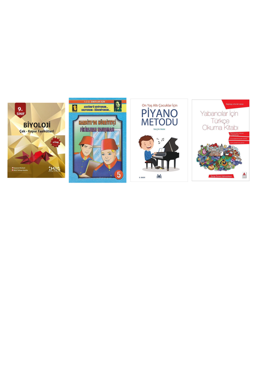 9.Sınıf Biyoloji Çek - Kopar Fasikülleri 4 Et... +3 Adet Eğitim Kitabı