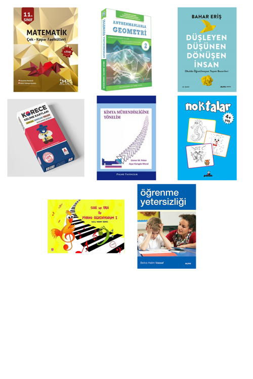 11. Sınıf Matematik Çek - Kopar Fasikülleri 4... +7 Adet Eğitim Kitabı