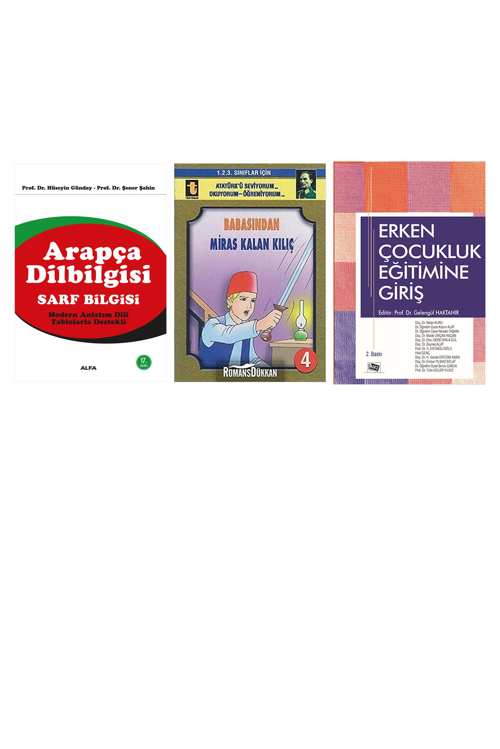 Arapça Dilbilgisi Sarf Bilgisi... +2 Adet Eğitim Kitabı