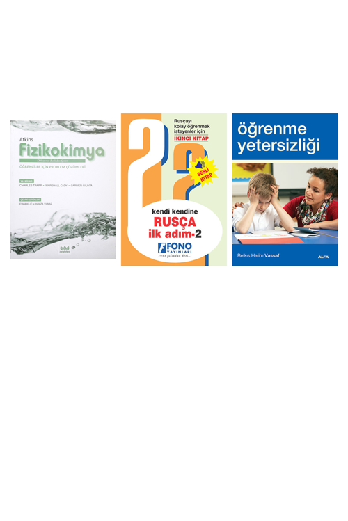 Fizikokimya Problem Çözümleri... +2 Adet Eğitim Kitabı