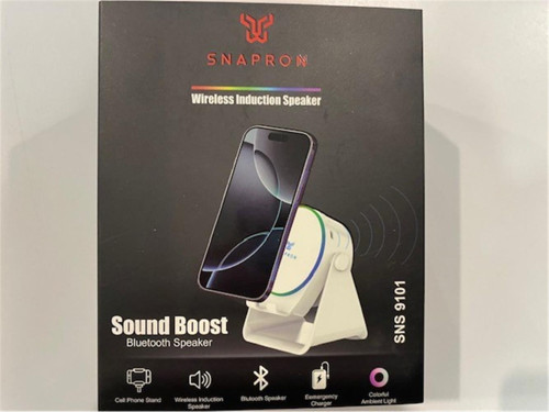 SNS-9101 Beyaz (İNDUCTİON Özellikli) RGB Bluetooth Speaker (Phone Stand-Ambient Light)