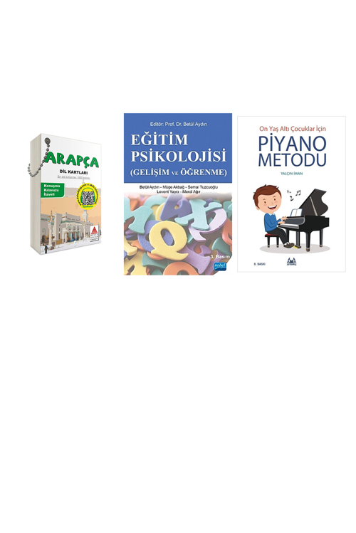 Arapça Dil Kartları... +2 Adet Eğitim Kitabı