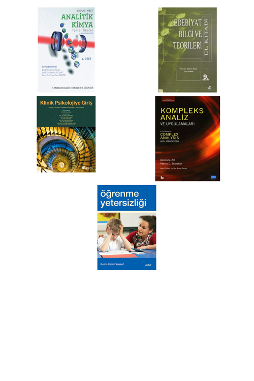 Analitik Kimya Temel İlkeler Ders Kitabı Cilt... +4 Adet Eğitim Kitabı