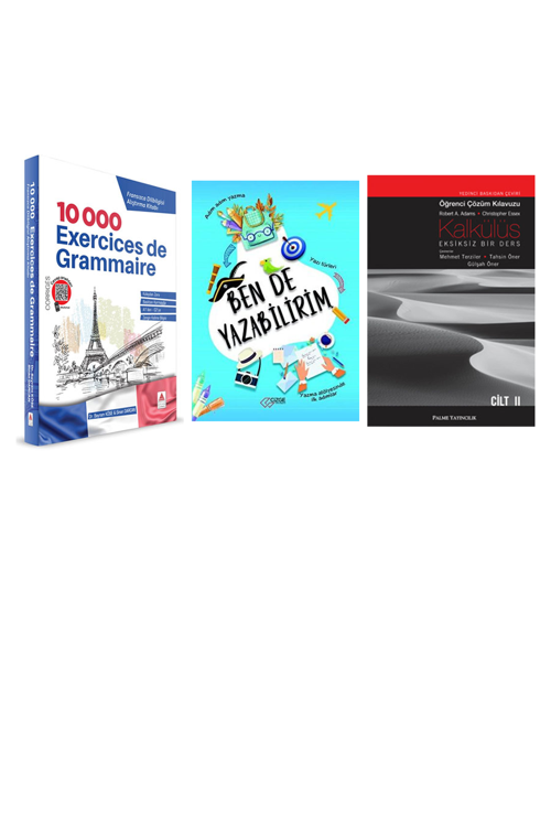 10 000 Exercices De Grammaire - Fransızca Dil... +2 Adet Eğitim Kitabı