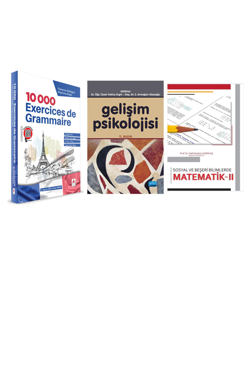 10 000 Exercices De Grammaire - Fransızca Dil... +2 Adet Eğitim Kitabı