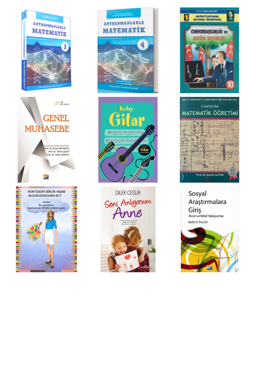 Antrenmanlarla Matematik 3... +8 Adet Eğitim Kitabı