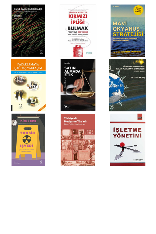 Farklı Yollar Ortak Hedef... +8 Adet İş Dünyası Kitabı