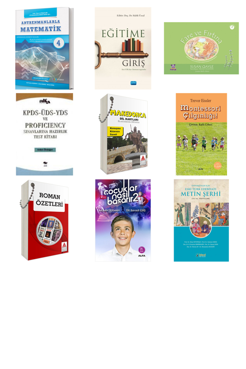 Antrenmanlarla Matematik-4... +8 Adet Eğitim Kitabı