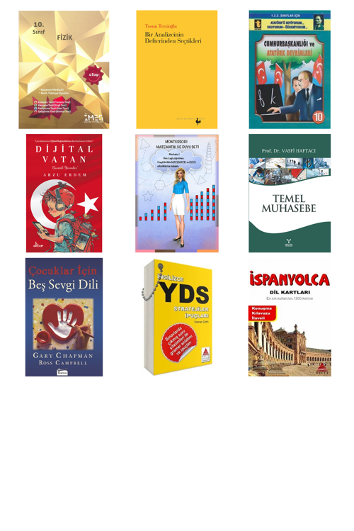 10.Sınıf 4 Etap Fizik Soru Bankası... +8 Adet Eğitim Kitabı